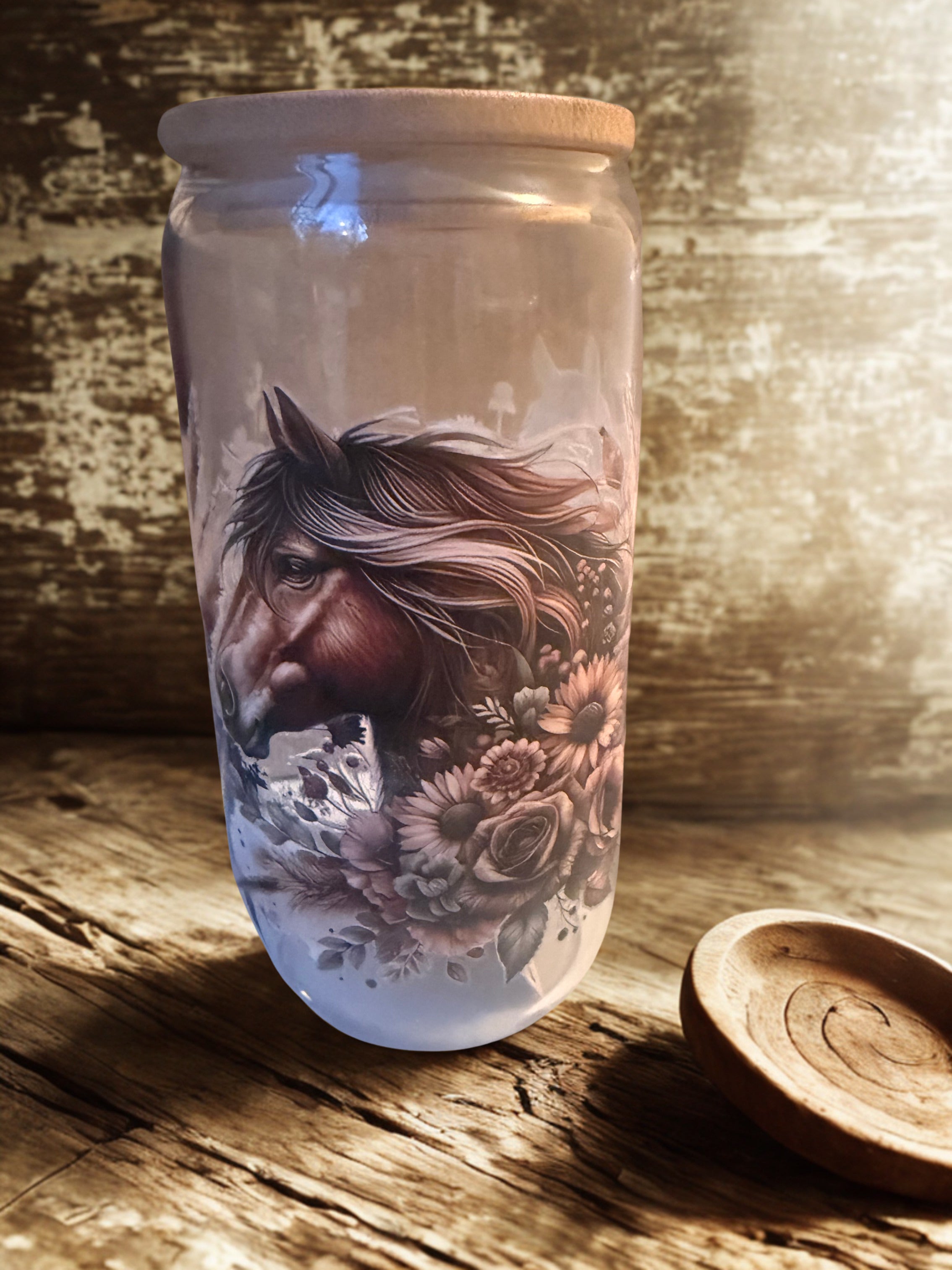 16oz Glass Custom Tumbler