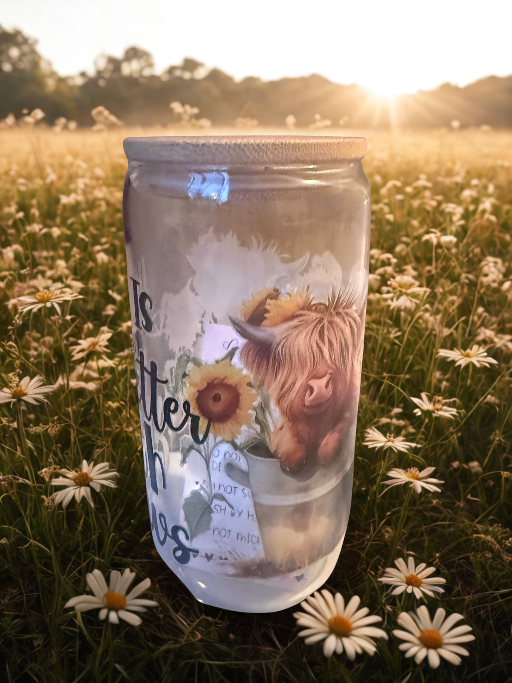 16oz Glass Custom Tumbler